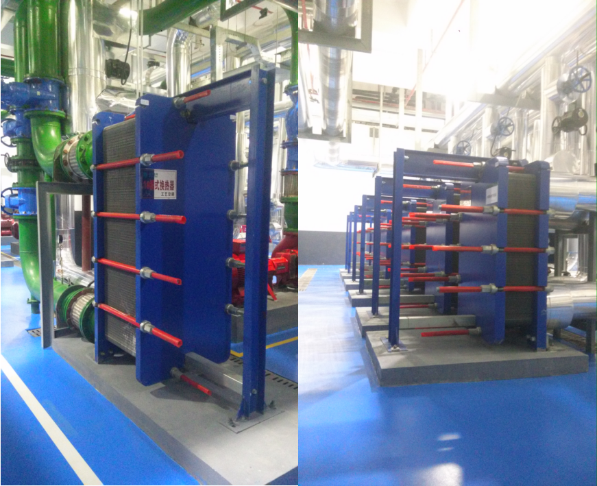 國(guó)網(wǎng)電力板式換熱機(jī)組安裝現(xiàn)場(chǎng)