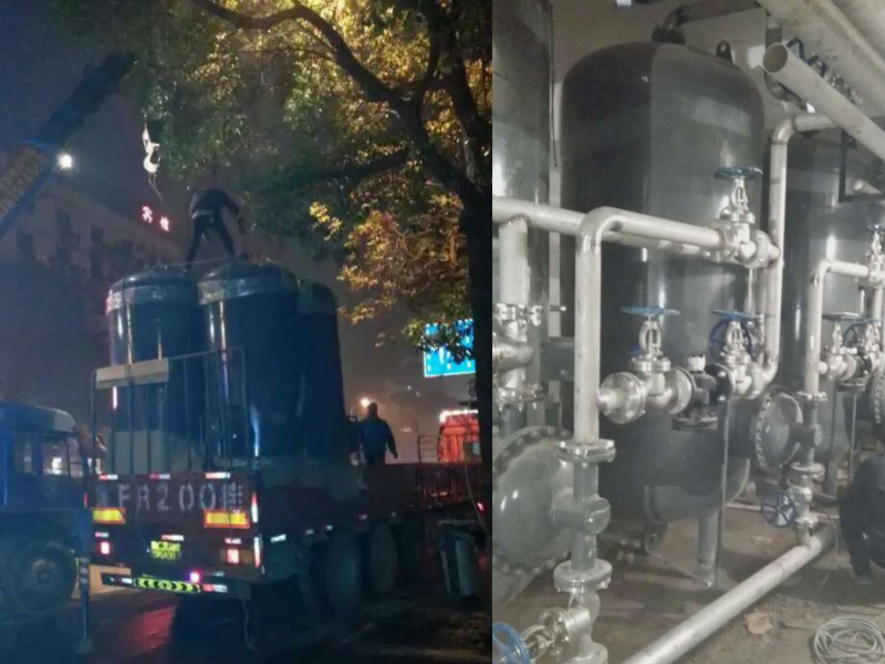 中南大學(xué)湘雅附二精衛(wèi)樓 換熱機(jī)組安裝